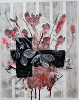 messy / Mischtechnik auf Papier / 50 x 64 cm